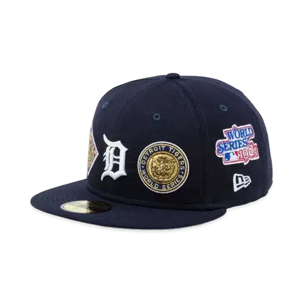 NEW ERA 59Fifty World Champions Detroit Tigers Gray Under Visor "Navy"