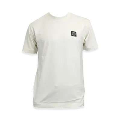Stone Island Garment Dyed Short Sleeve T-Shirt "Off White"