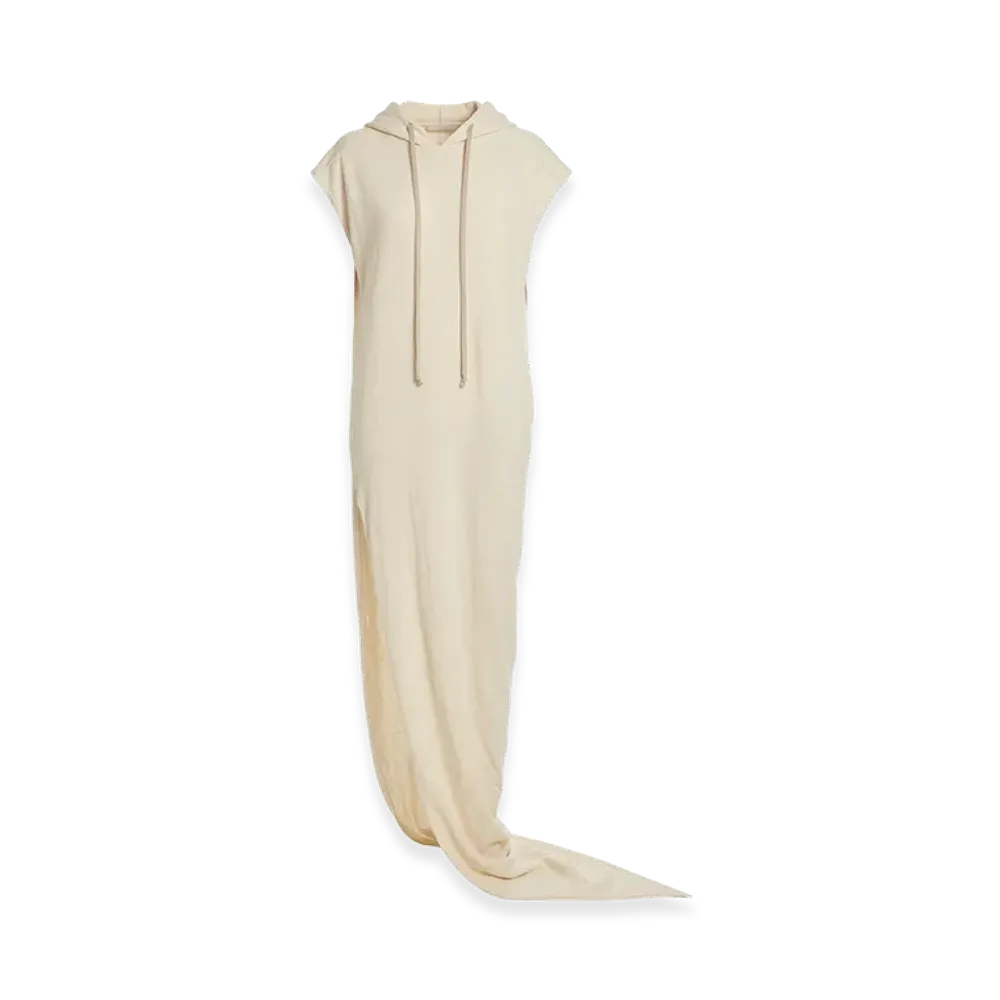 Rick Owens DRKSHDW Women's Long Dress with Hood "Ivory"