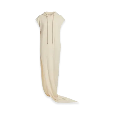 Rick Owens DRKSHDW Women's Long Dress with Hood "Ivory"