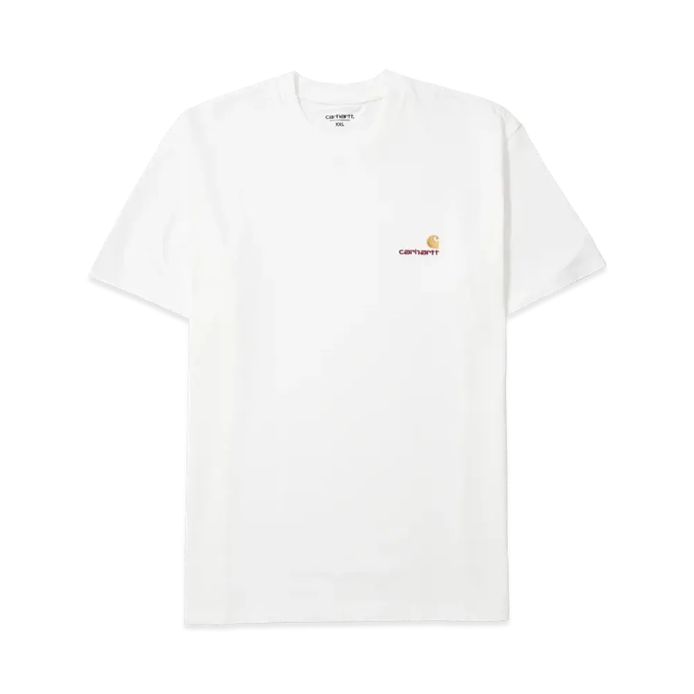 Carhartt WIP Short Sleeve American Script T-Shirt "White"