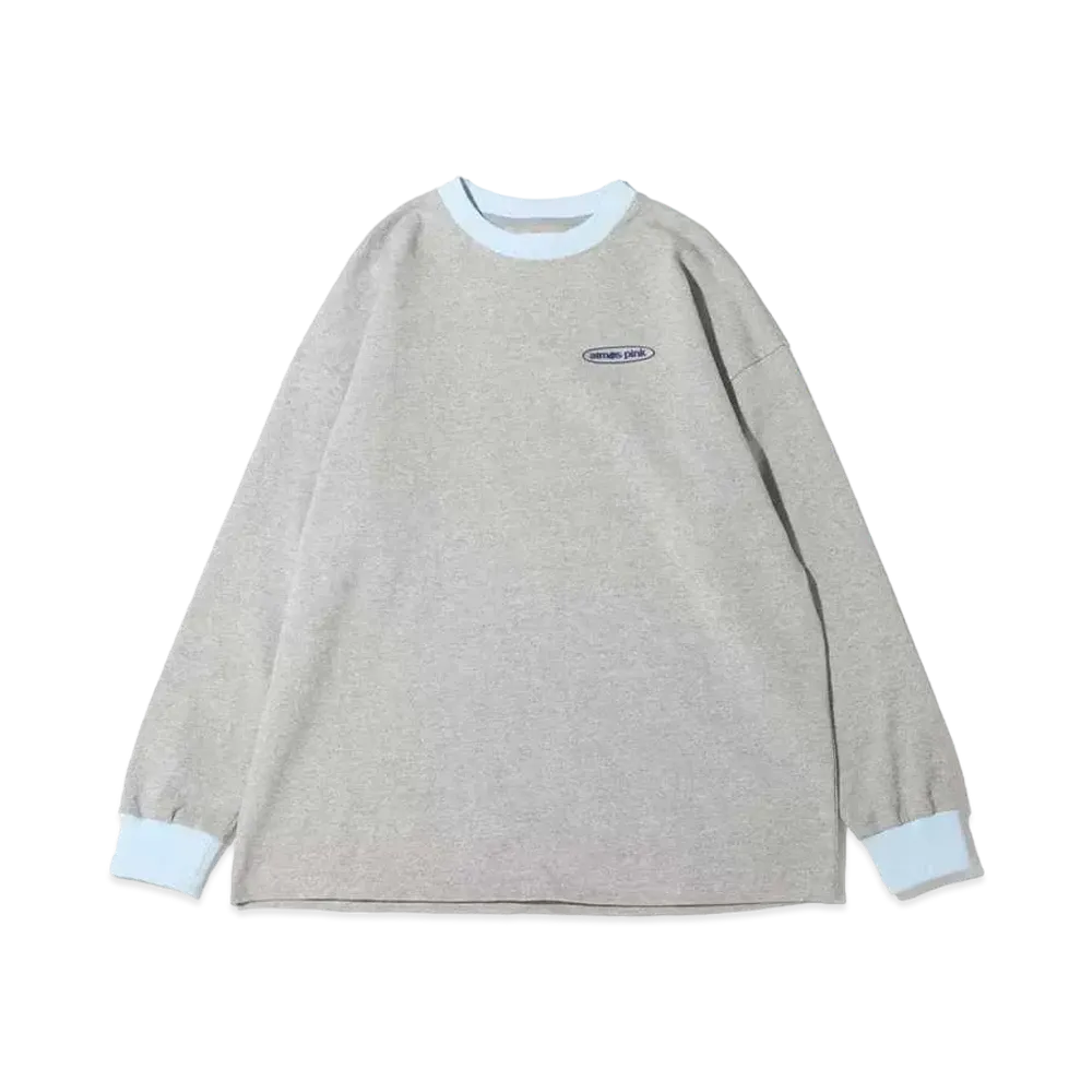 atmos pink Silicone Patch High Shoku Long Tee "Gray"