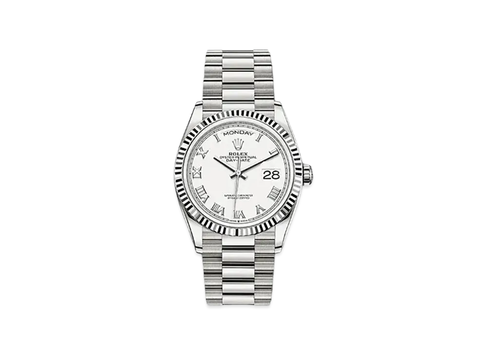 ROLEX Day-Date 36 White Dial 128239