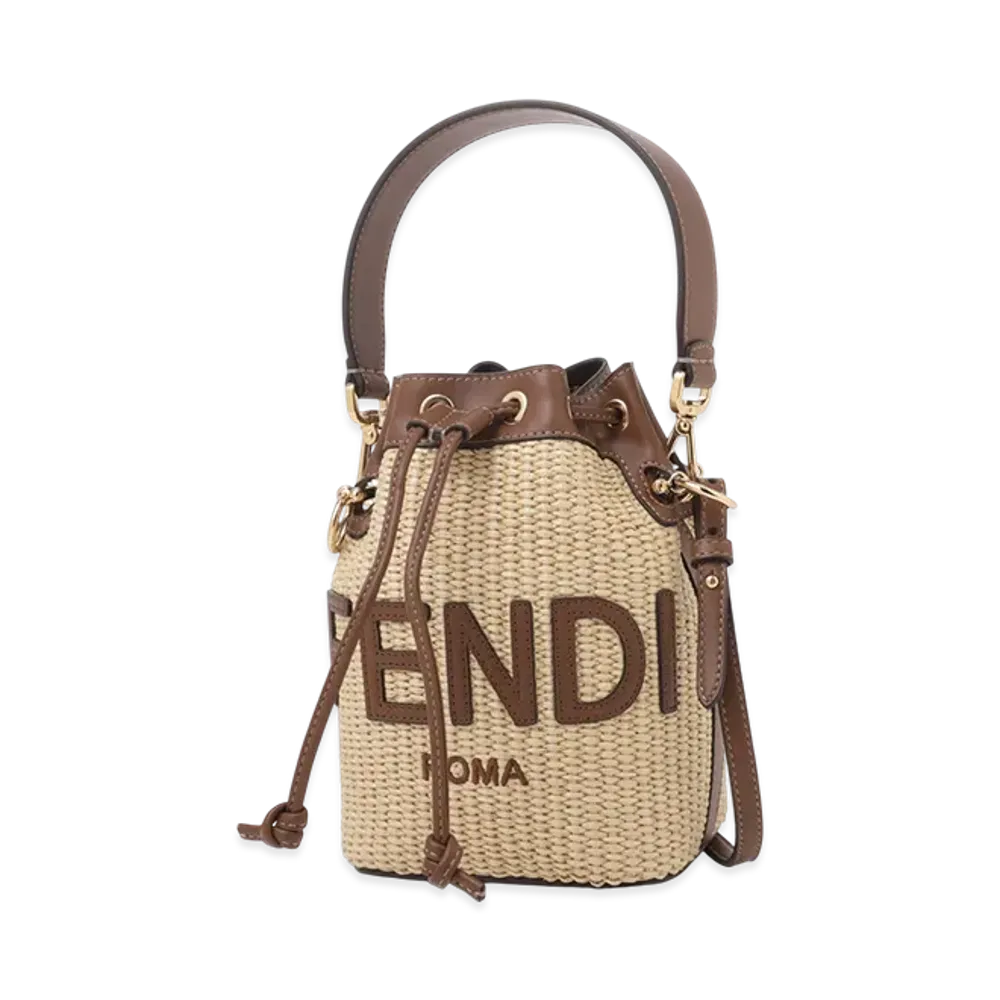 FENDI 2Way Bucket Bag/Shoulder Bag/Mini Mon Tresor "Beige"