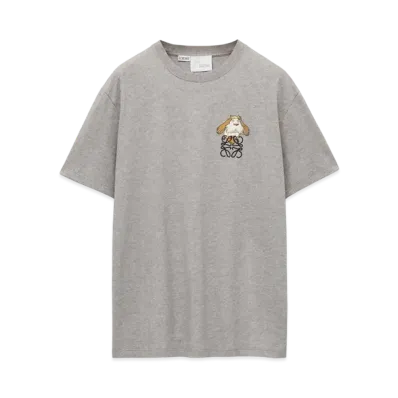 LOEWE x Howl's Moving Castle Heen Anagram T-shirt In Cotton "Grey Melange"