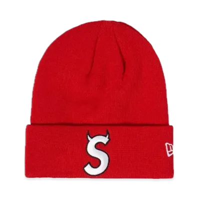 Supreme New Era S Logo Beanie "Red" (22FW)