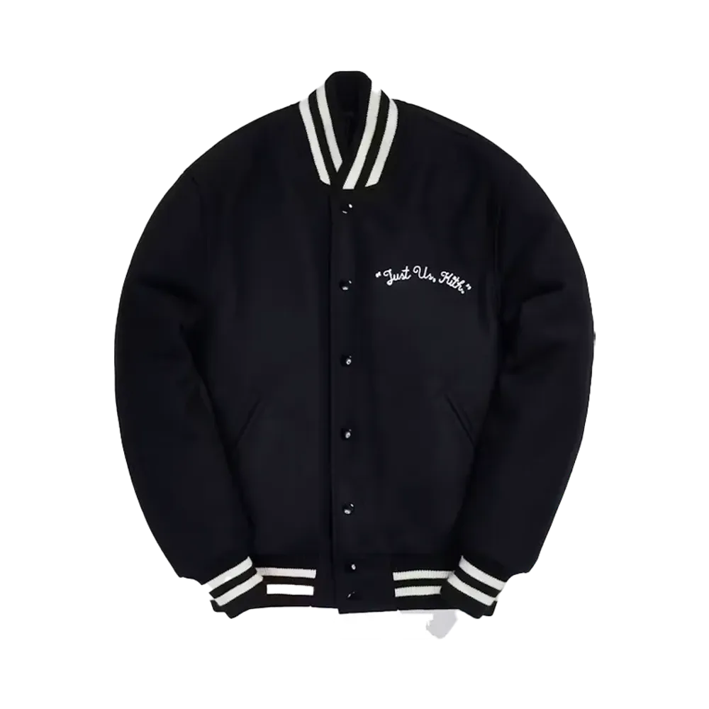 Kith x Looney Tunes Golden Bear Varsity Jacket "Black"