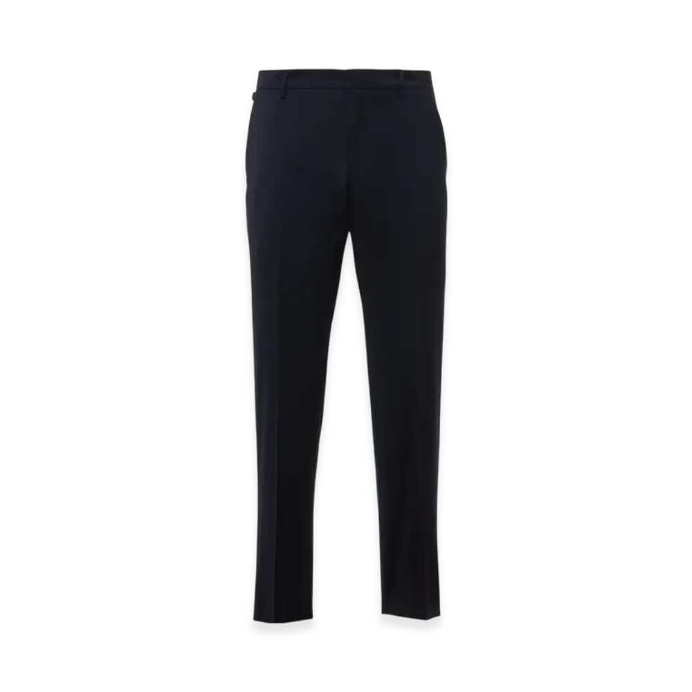PRADA Light Stretch Wool Trousers "Navy"
