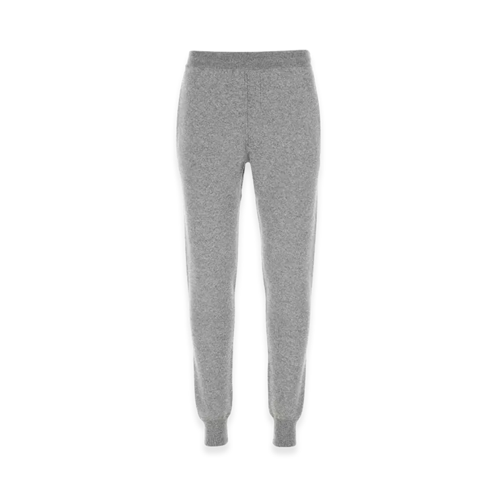 PRADA Stretch Cashmere Blend Joggers "Melange Gray"