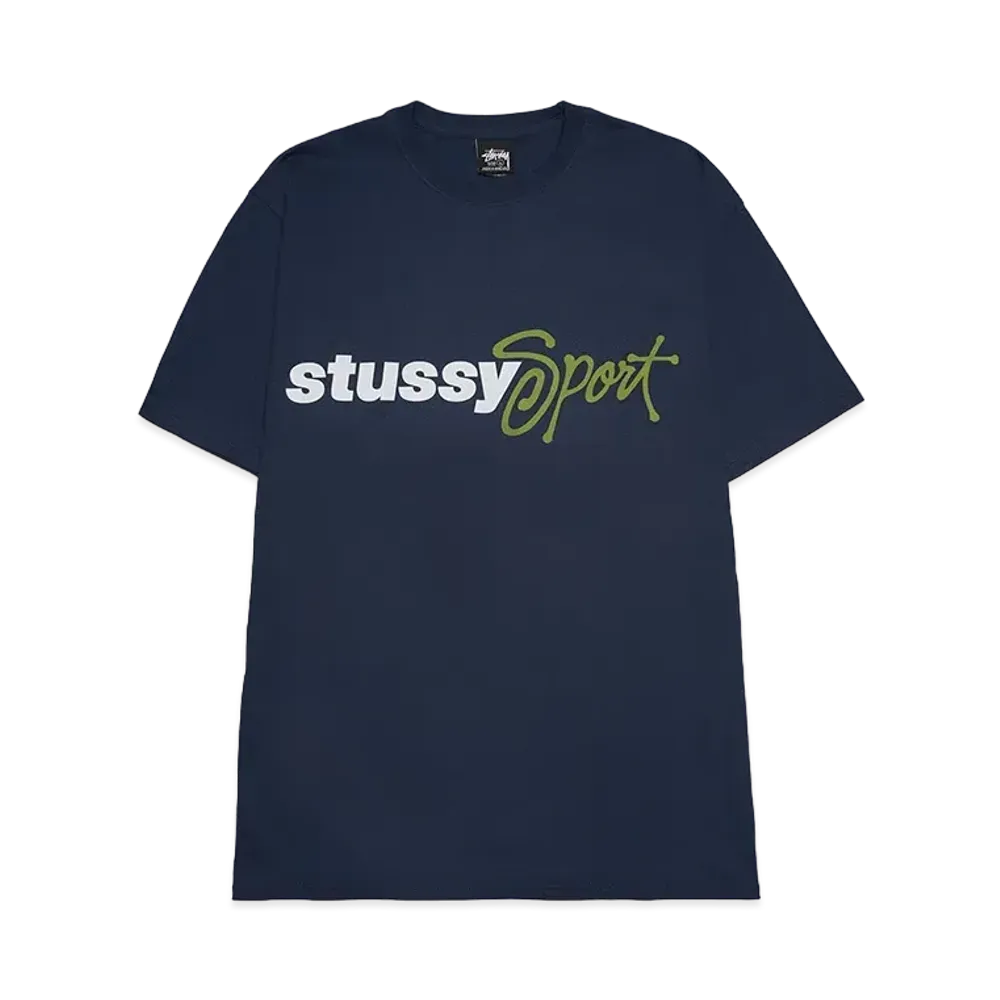 ステューシー スポーツ スクリプト Tシャツ "ネイビー" 1905070