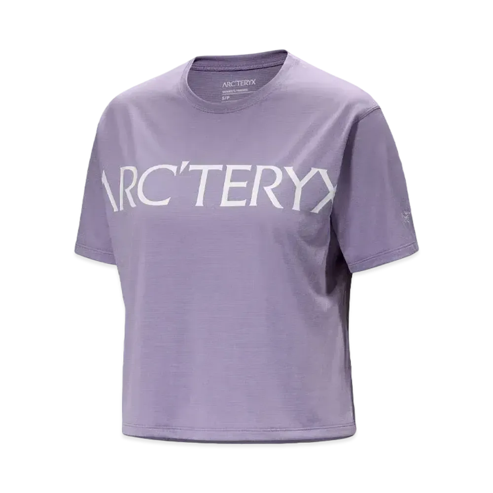 ARC'TERYX Women's Teema Cropped Word Short Sleeve X000007695 "Velocity Hether"