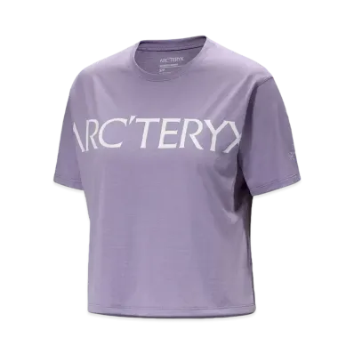 ARC'TERYX Women's Teema Cropped Word Short Sleeve X000007695 "Velocity Hether"
