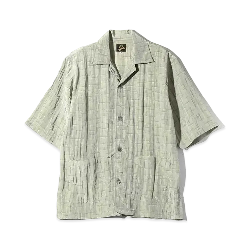 Needles Cabana Shirt - R/N Bright Cloth / Cross "Grey"