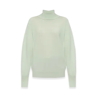 Jil Sander Women's Maglione Collo Alto "Light Green"