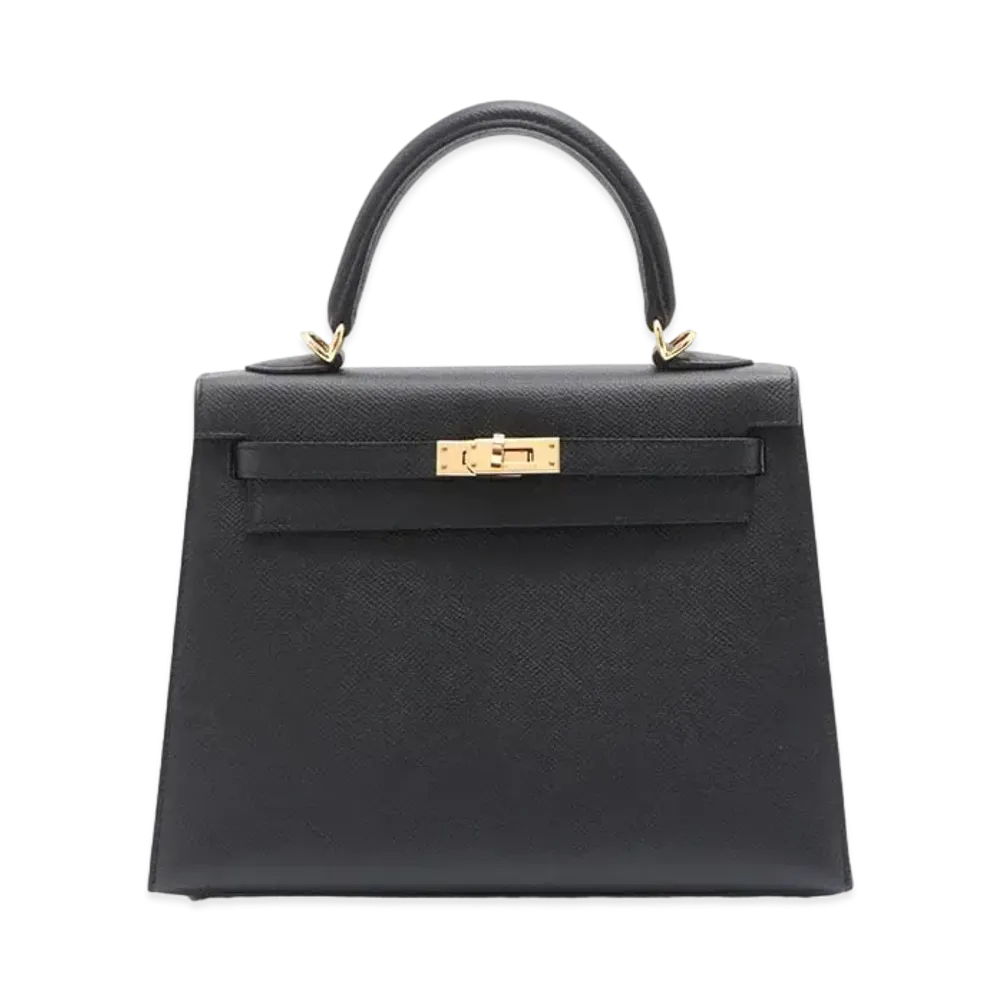 Hermes Kelly Sellier Veau Epsom "Noir/Gold"