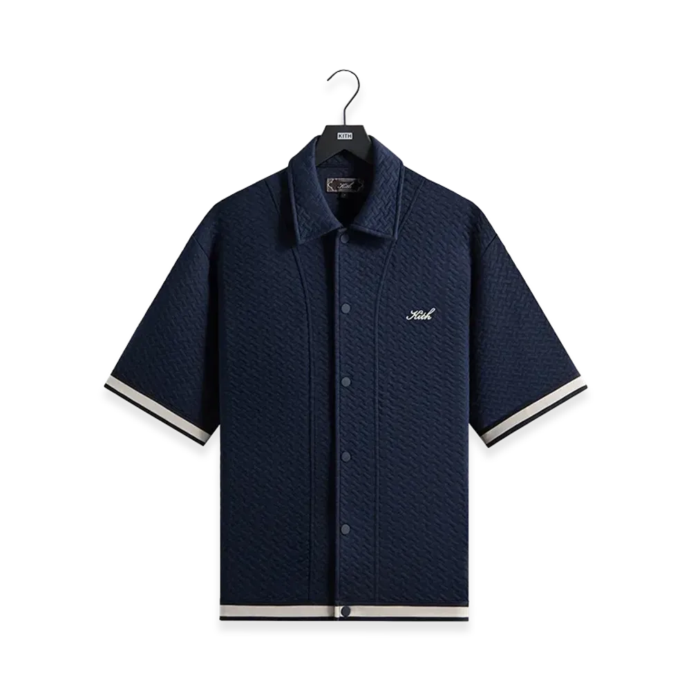 Kith Tessellation Interlock Woodpoint Shirt "Nocturnal"