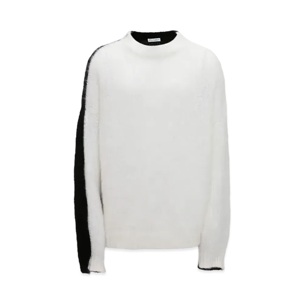 JW ANDERSON Coulor BlookCrewneck Jumper "White/Black"