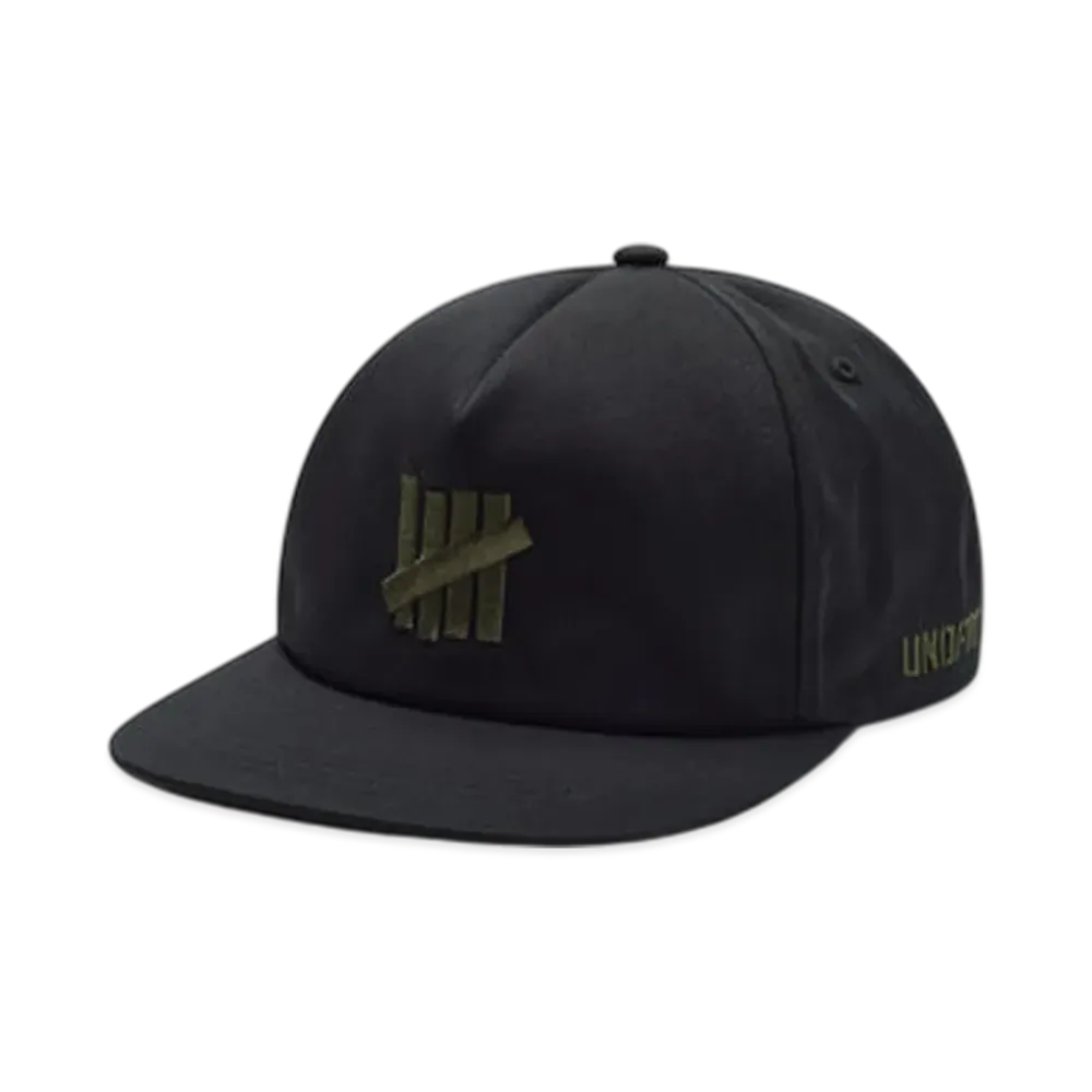 UNDEFEATED Icon Stencil Snapback "Black"