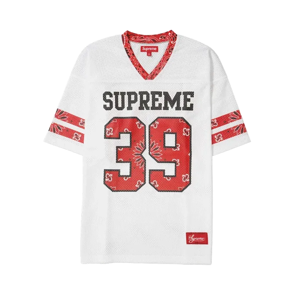Supreme Bandana Football Jersey "White"