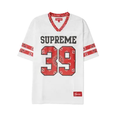 Supreme Bandana Football Jersey "White"