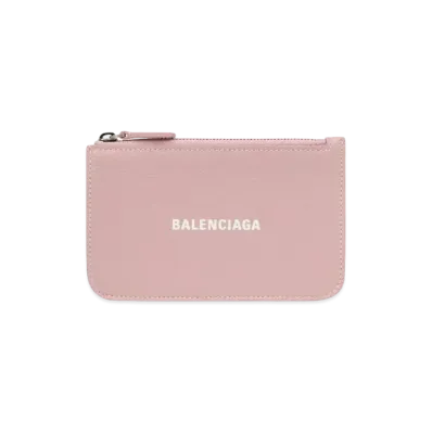 BALENCIAGA Cash Large Long Coin And Card Holder "Beige"