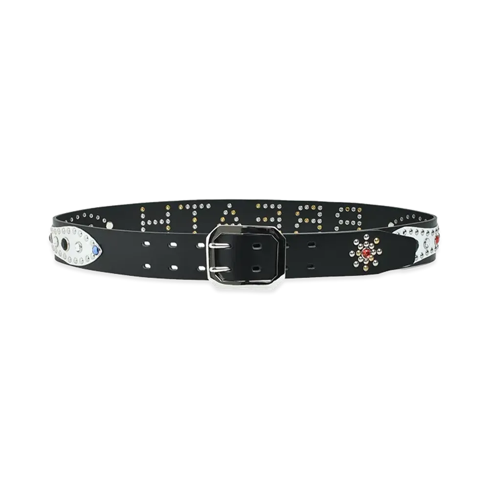 BREATH Studs Logo Belt "Black/Multi"