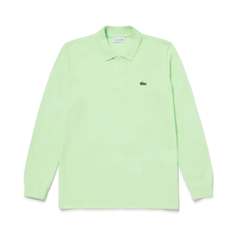 LACOSTE Original Fit Long Sleep Polo Shirt "Light Green"