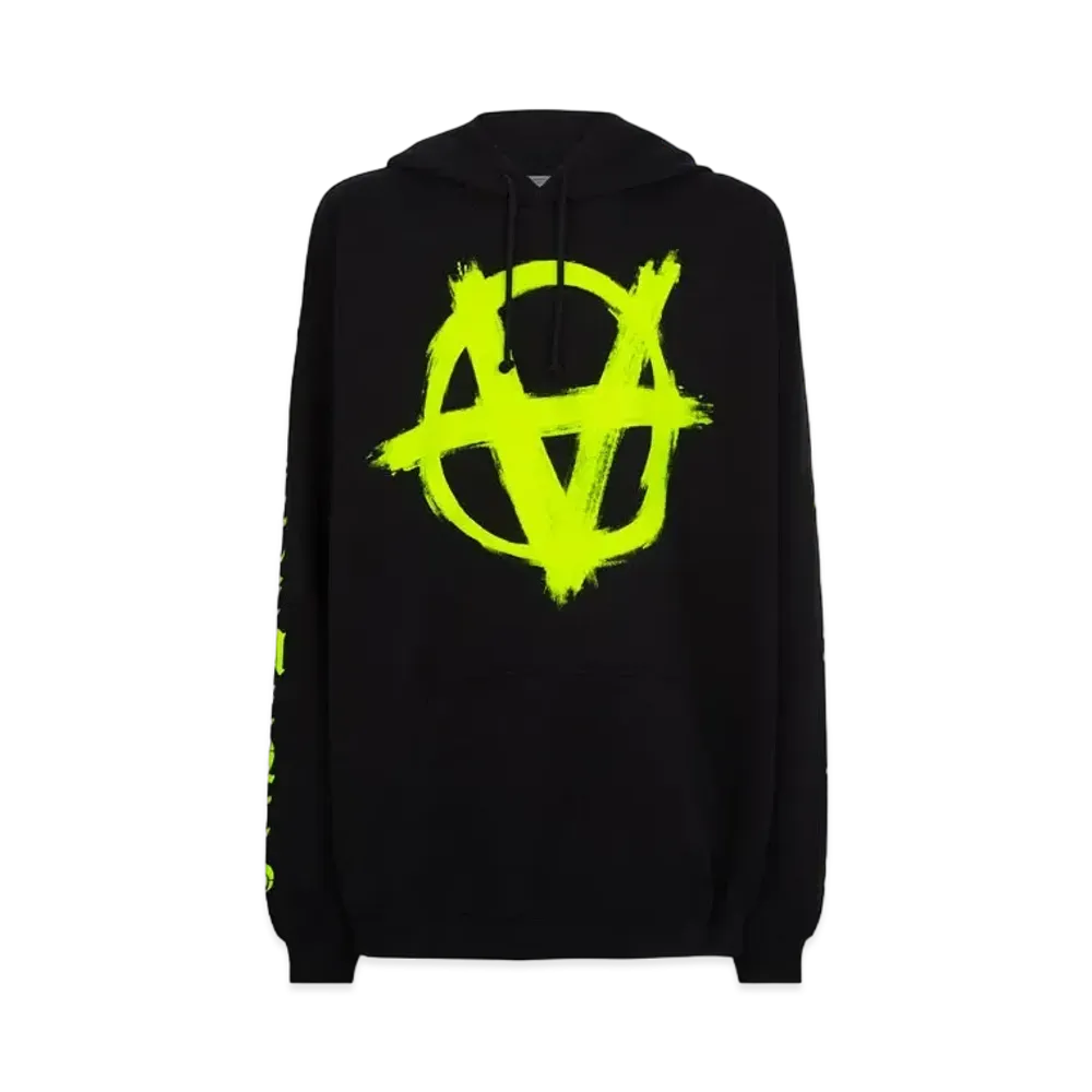 VETEMENTS Double Anarchy Logo Parker "Black Green"