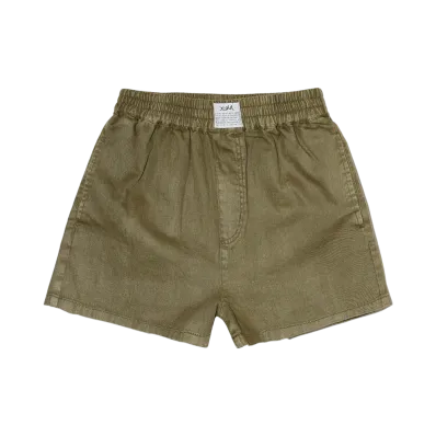 X-Girl Pigment Dyed Easy Shorts "Olive"