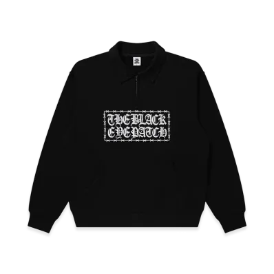 BlackEyePatch Barbed Wire Logo Kobe Terry Half Zip Sweat "Black"