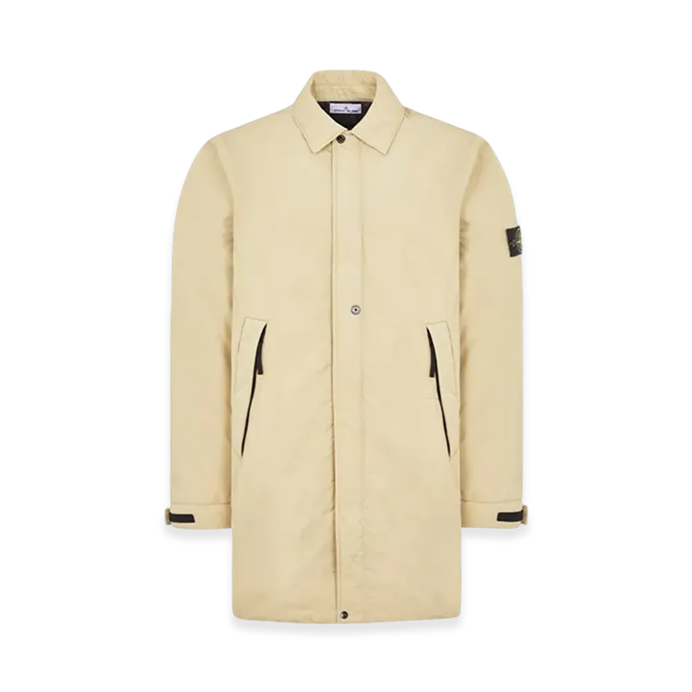 Stone Island 70726 Micro Twill with Primaloft P.U.R.E Insulation Technology Trench Coat - 23FW "Ecru"