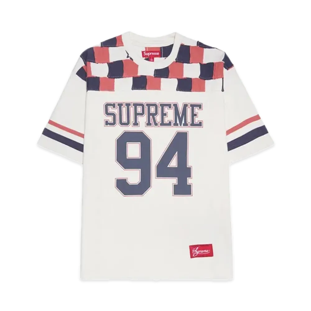 Supreme Patchwork Yoke Football Top "Stone"