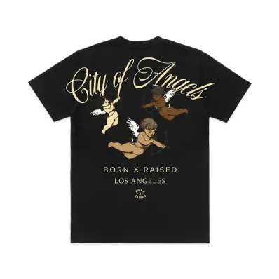 BORN X RAISED x NEW ERA x Dodgers City Of Angels Tee "Black"