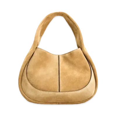 TOD'S Shirt Hobo Bag Small "Brown"