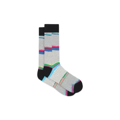 Paul Smith Wave Border Socks "White"