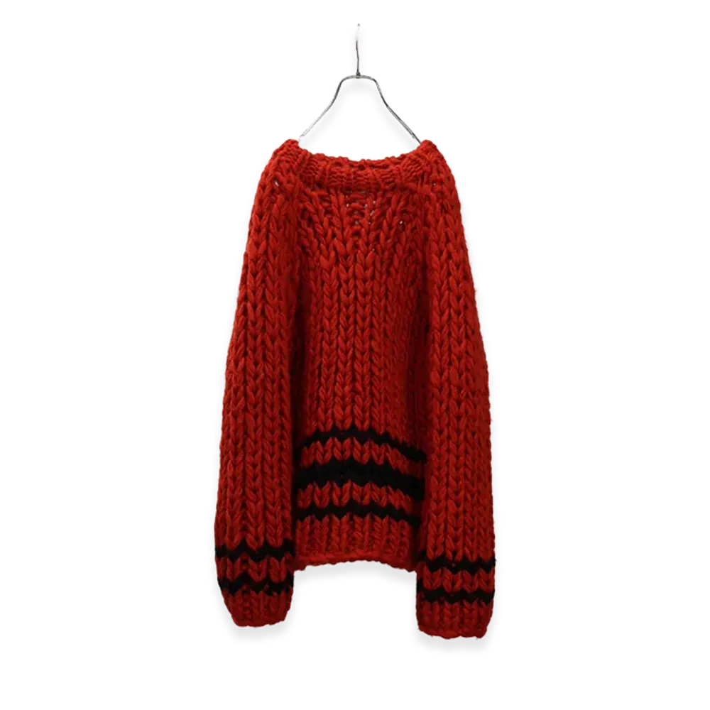 ANCELLM Chunky Knit "Red"