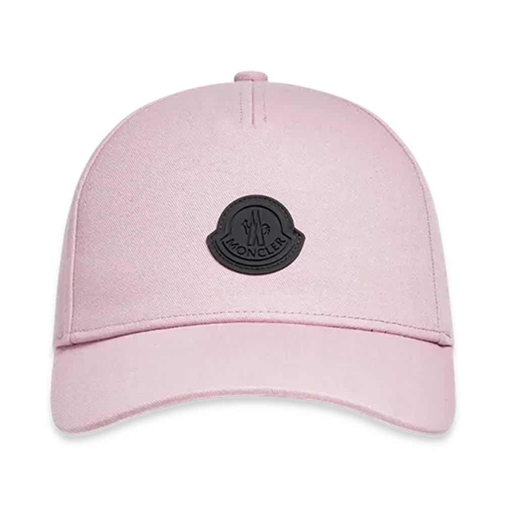 MONCLER Cotton Gabardine Baseball Cap "Pink"