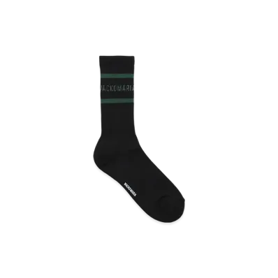 WACKO MARIA Sports Socks "Black/Green"