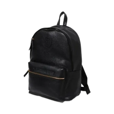 A BATHING APE Leather Daypack "Black"