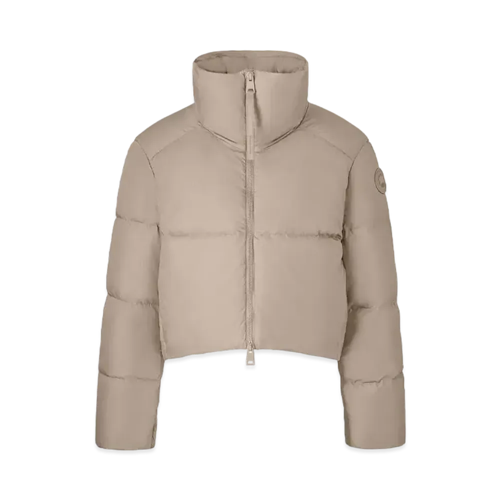 CANADA GOOSE Garnet Cropped Puffer "Desert Sand"