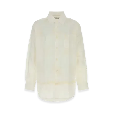 OUR LEGACY Cotton Oversize Shirt "White"