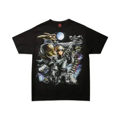 Geeks Rule x MASAMUNE SHIROW Appleseed 15 Silkscreen Printing T Shirt 02 "Black"
