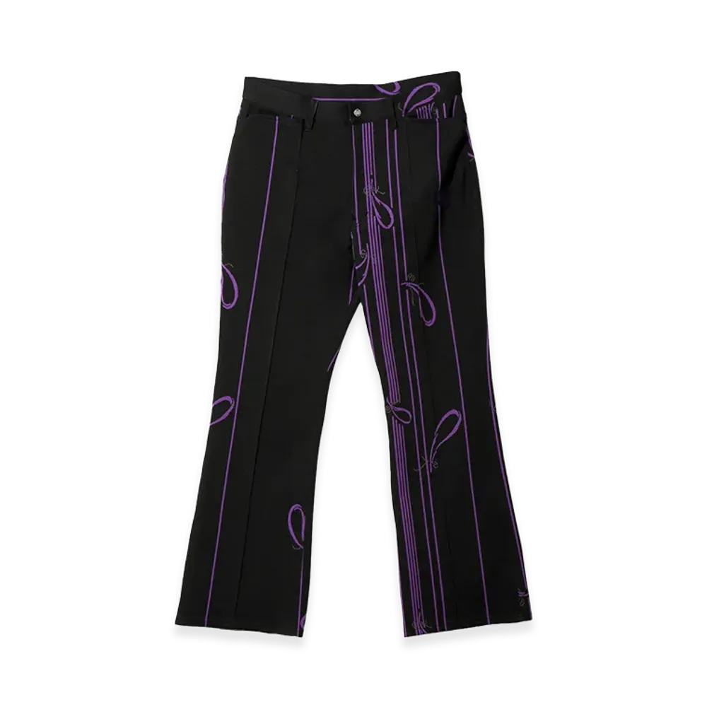 NEEDLES Boot-Cut Jean - Poly Jacquard "Black"