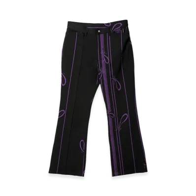NEEDLES Boot-Cut Jean - Poly Jacquard "Black"