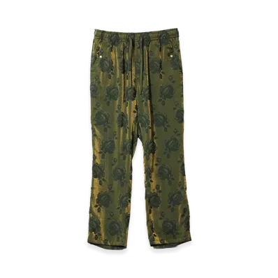 NEEDLES Cowboy String Pant - Rose Jacquard "Green"