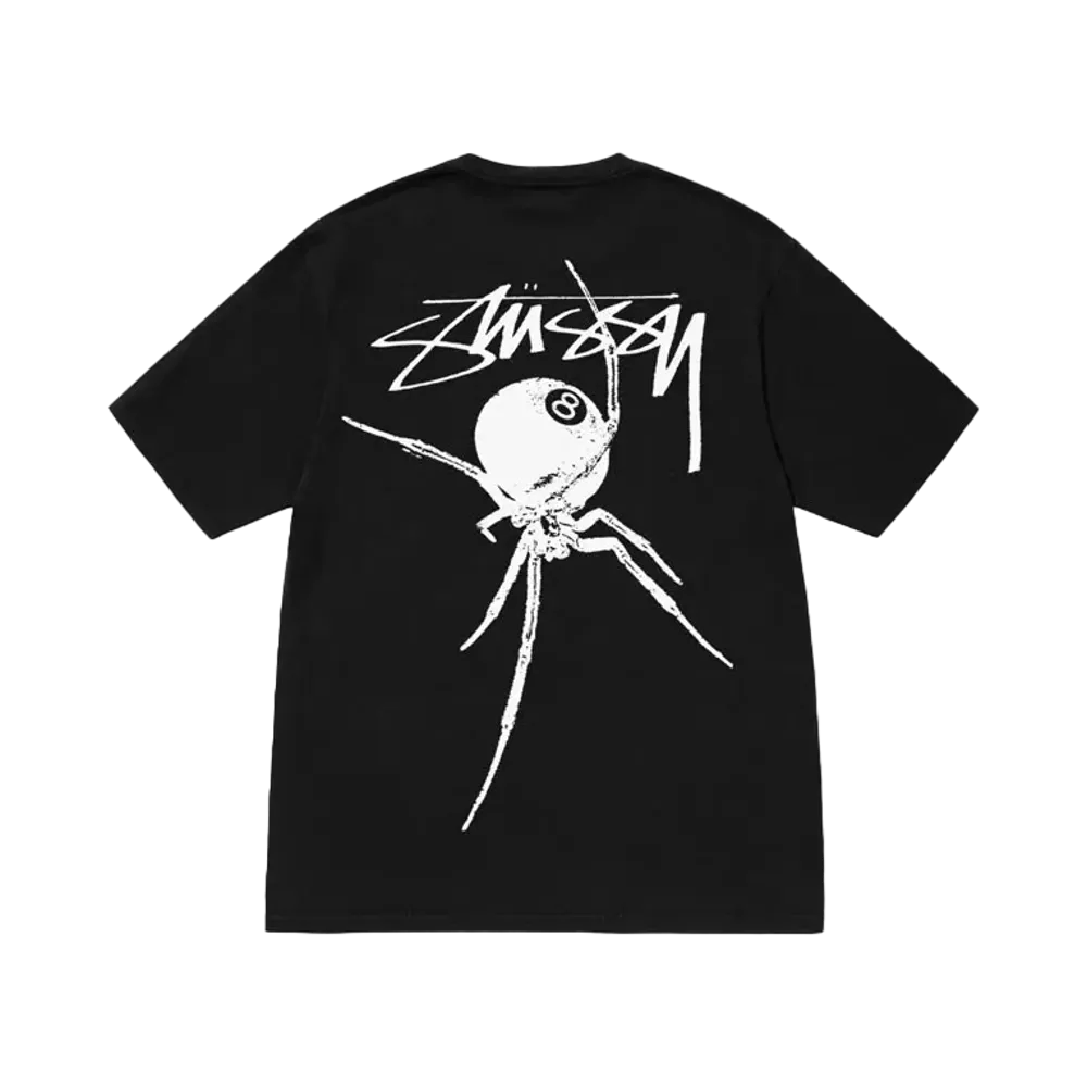 Stussy Arachnid Tee Pigment Dyed "Black "