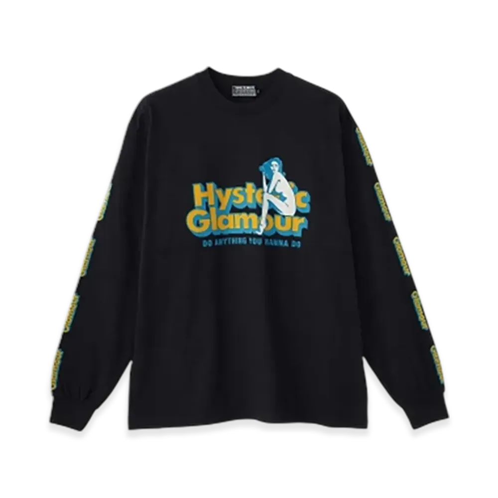 HYSTERIC GLAMOUR Do Anything T-Shirt "Black"