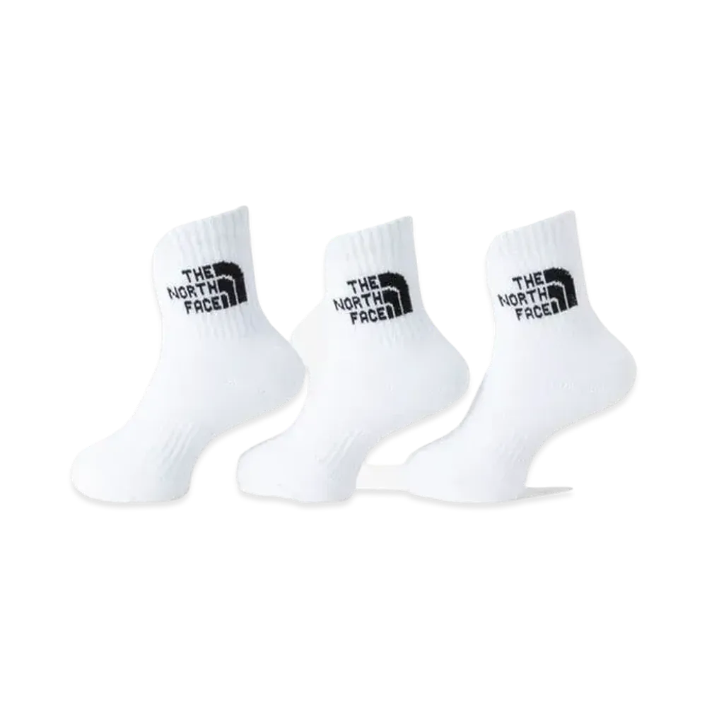The North Face TNF Jacquard Logo 3P Crew "TNF WhitexTNF Black"