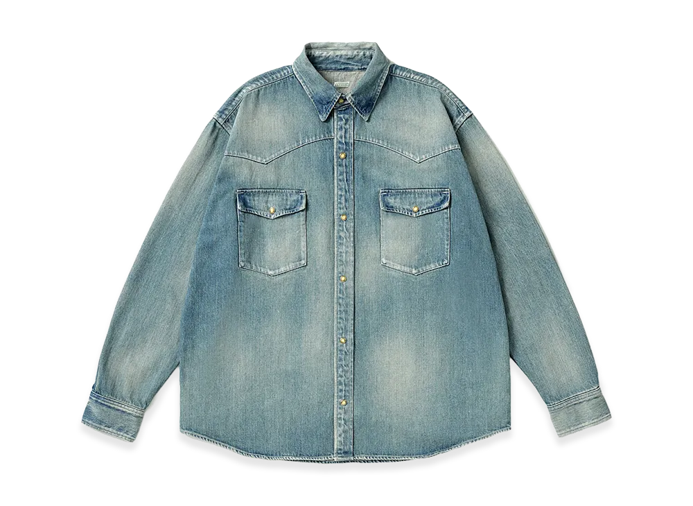 A.PRESSE Vintage Western Denim Shirt "Indigo"