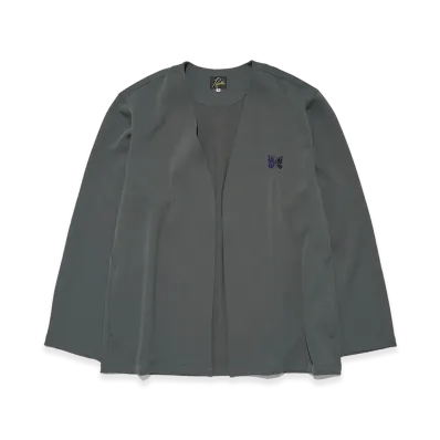 NEEDLES x STUDIOUS Papillon Emb. Cardigan - Art Pique Pleats "Grey"